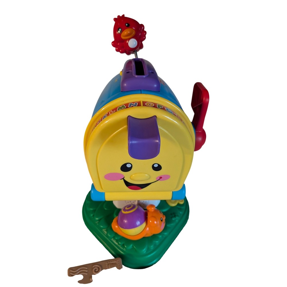 Fisher Price Laugh & Learn Learning Mailbox Toy Blue Yellow ABC Music L6356